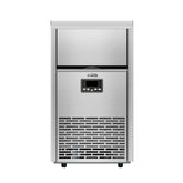 18 in. 100 lbs./24 hrs. Commercial & Residential Crescent Ice Maker with 30 lbs. of Storage Capacity in Stainless-Steel (KM-CIM100-CRSS)
